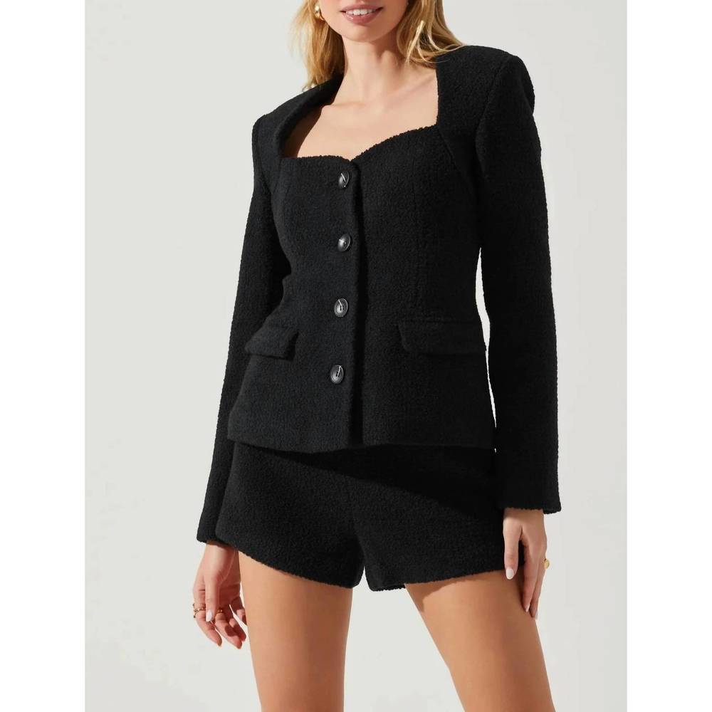 NEW ASTR rivka blazer in black